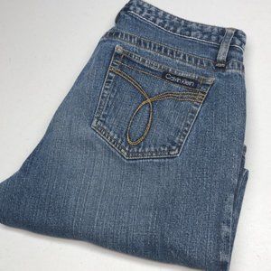 VINTAGE CALVIN KLEIN DENIM CAPRIS 10/30x20 😎